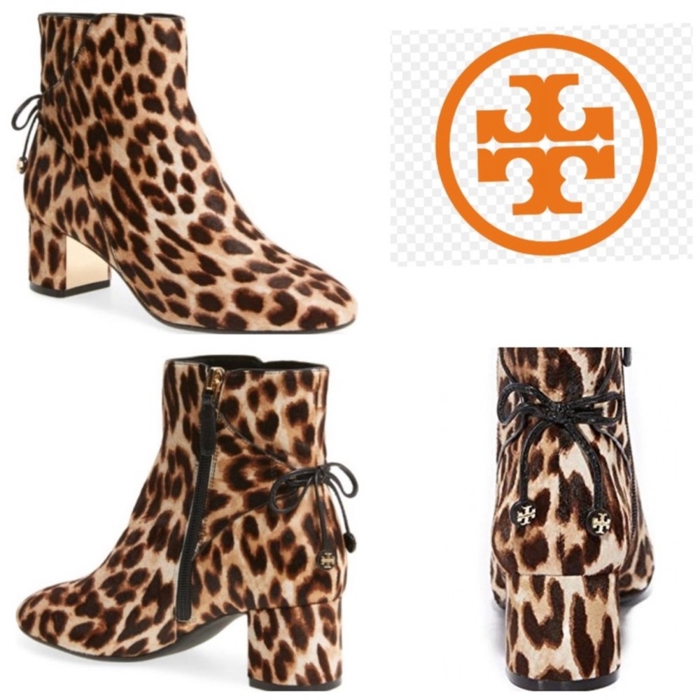 Tory Burch Leopard Laila Boot 11 $495